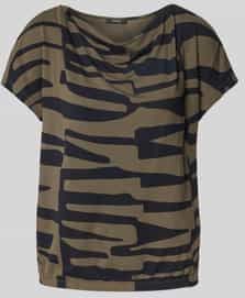 OPUS - Sapaya - T-shirt - Blauw - Viscose/Elastaan