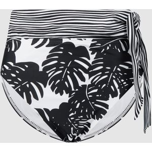 High waist bikinibroekje met motiefmix, model 'Banksia'