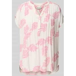 Blouse van viscose met V-hals, model 'Heather'