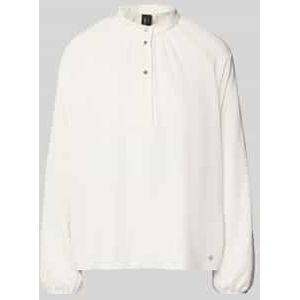 Regular fit blouse met opstaande kraag