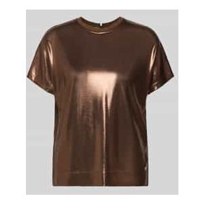 T-shirt in leerlook, model 'Nicola'