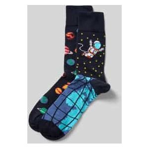 Sokken met elastische ribboordjes in een set van 2 paar