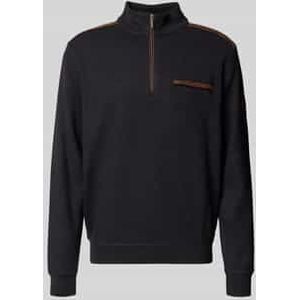 Sweatshirt met labeldetail