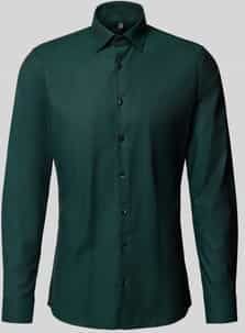 Super slim fit zakelijk overhemd met kentkraag