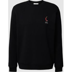 Sweatshirt met stitchingdetail, model 'BAARO PIXXEL'