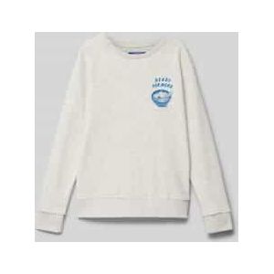 Sweatshirt met labelprint