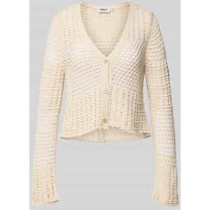 Relaxed fit gebreid jack met katoen, model 'NOLET'