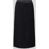 Tom Tailor - Plissérok - Effen - Uitlopend - Knielang - Elastische Band