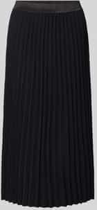 Tom Tailor - Plissérok - Effen - Uitlopend - Knielang - Elastische Band