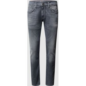 Straight fit jeans met stretch, model 'John'