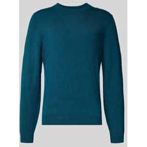 Gebreide pullover met ribboorden