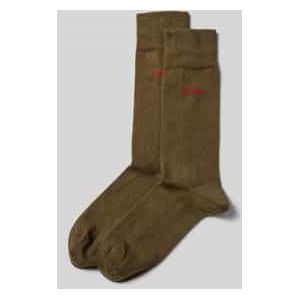 Sokken met labeldetail in een set van 2 paar