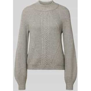 Only - ONLKATIA LS DETAIL HIGHNECK CC KNT - Trui - Medium Grey Melange - Lange Mouwen