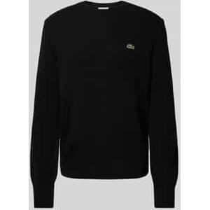 Lacoste - Gebreide Trui - Zwart - Wol - Heren