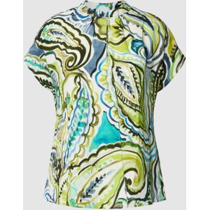 Blouseshirt van viscose met all-over motief, model 'Paisley'