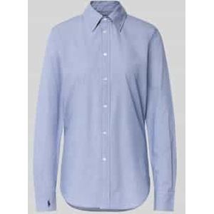 Regular fit overhemdblouse met logostitching