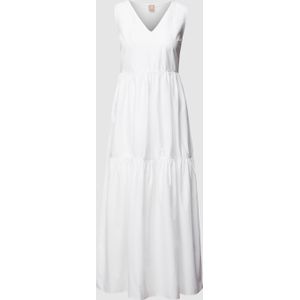 Midi-jurk met V-hals, model 'Ditesta'