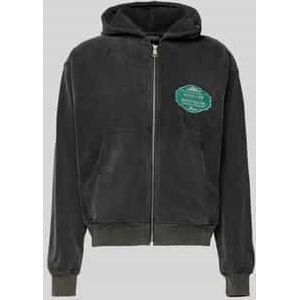 Sweatjack met motiefprint, model 'Ulric'