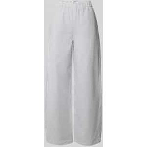 Wide leg stoffen broek met elastische band, model 'CONSIDER'