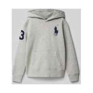 Polo Ralph Lauren - Kinderhoodie - Katoenmix - Los Model - Capuchon - Gestikt Logo