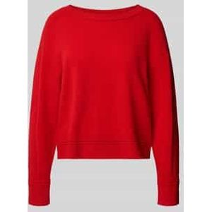 Wollen pullover van een mix van scheerwol en kasjmier met boothals