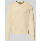 Regular fit gebreide pullover van puur biologisch katoen, model 'ANGUS'