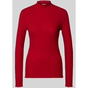 Slim fit shirt met lange mouwen van lyocellmix