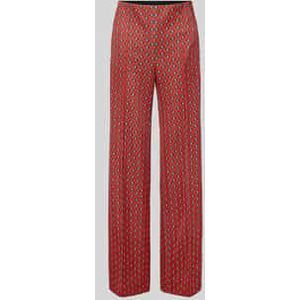 Broek in all-over look met elastische band