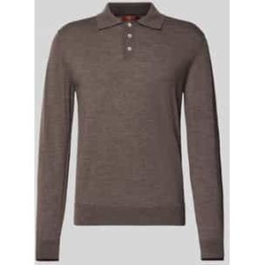 Gebreide polo met kentkraag