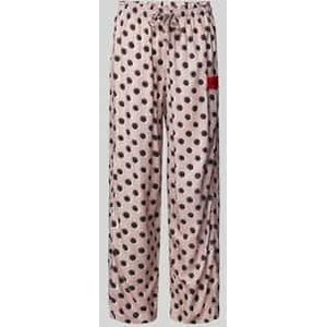 Regular fit pyjamabroek met labelpatch, model 'ELLE'