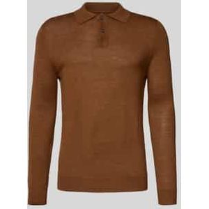 Slim fit gebreide pullover van wolmix
