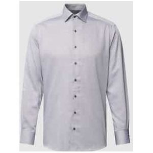 Modern fit zakelijk overhemd met all-over motief