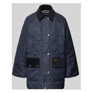 Regular fit gewatteerd jack met corduroy details, model 'ALDBURGH'