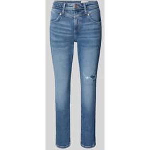 Slim fit jeans met logo-applicatie, model 'BETSY'