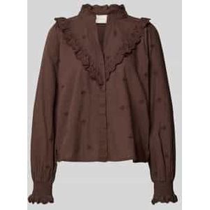 Regular fit blouse met ruches, model 'Degas'