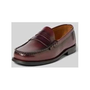 Leer Instappers - Loafers - Vierkante Neus - Leren Bovenkant - Gestapelde Zool - Hakhoogte 2,5 cm