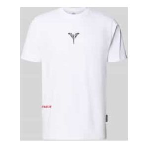 T-shirt met labelprint