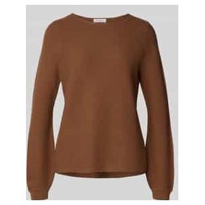 Gebreide pullover met ribboorden