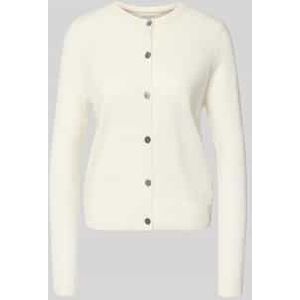 Gebreid jack van kasjmier met ronde hals