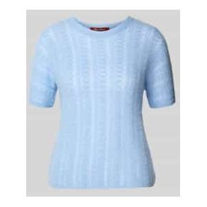 Boxy fit gebreide pullover van mohairmix, model 'TERZO'