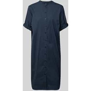 Knielange overhemdjurk met opstaande kraag, model 'Arleth'