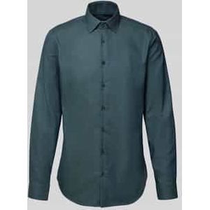 Slim fit zakelijk overhemd met knoopsluiting