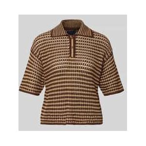 Gebreide pullover met korte knoopsluiting