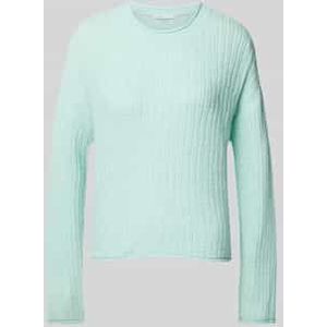 Gebreide pullover met boothals