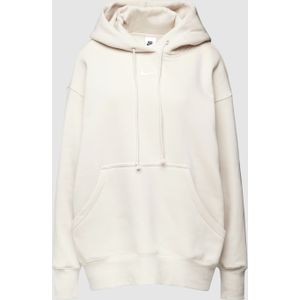 Oversized hoodie met logostitching