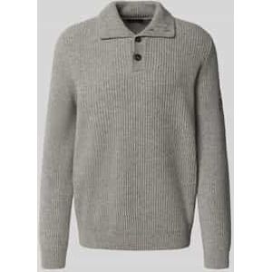 Gebreide pullover met labeldetail