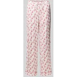 Regular fit pyjamabroek met tunnelkoord