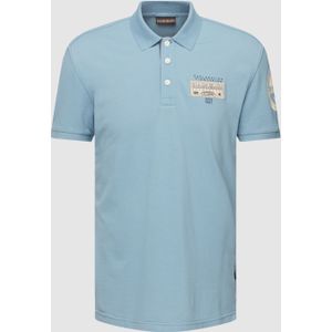 Poloshirt met labeldetails, model 'AMUNDSEN'