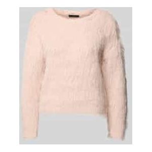 Gebreide pullover van imitatiebont