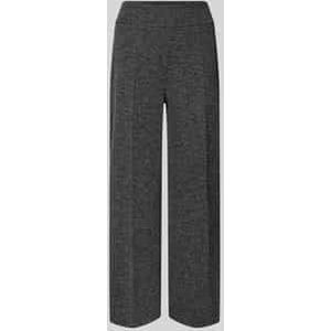 Straight leg stoffen broek met persplooien, model 'Misha work'